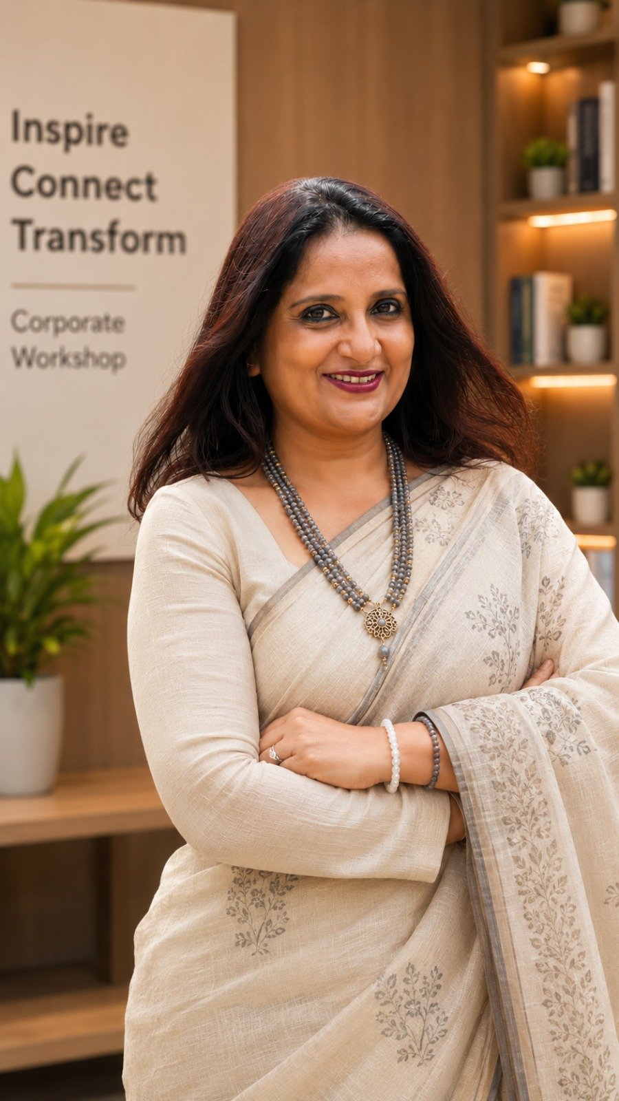 Moneka in a professional workshop setting